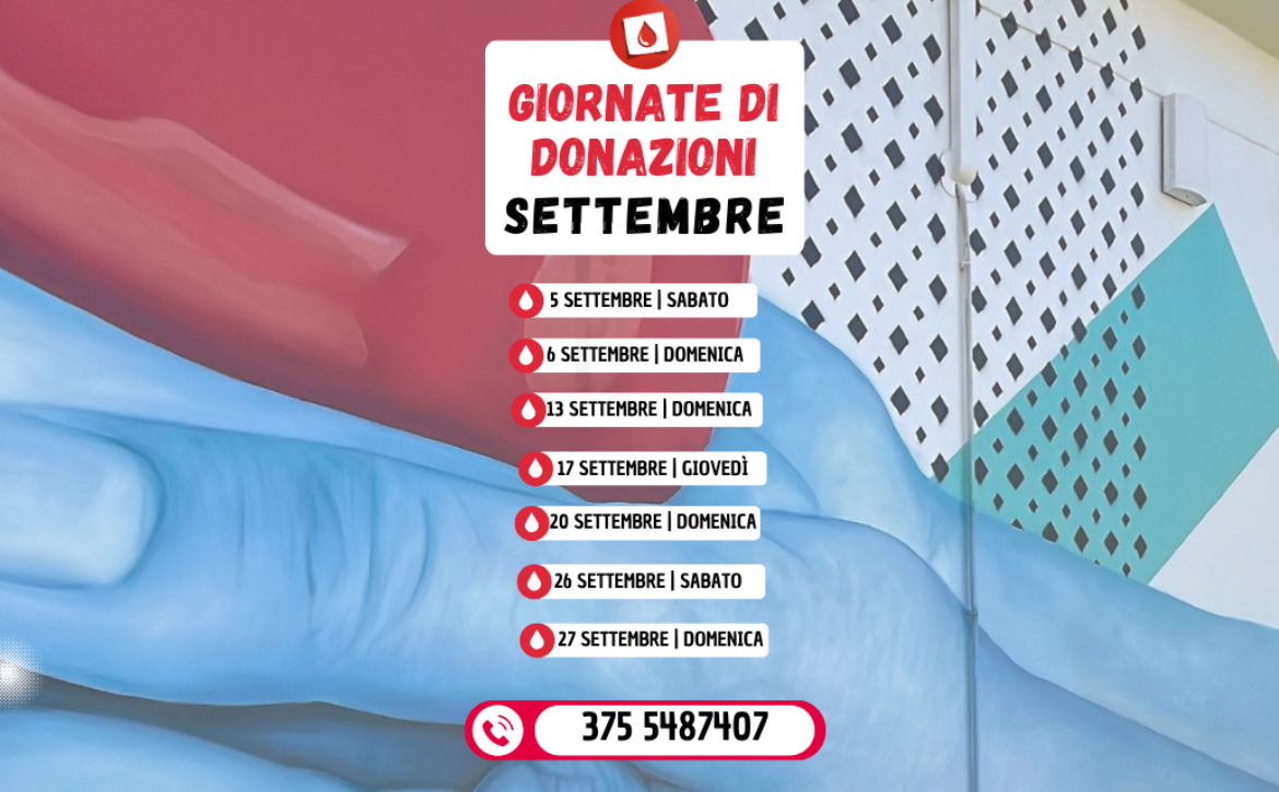 donazioni sangue settembre Avis Angri