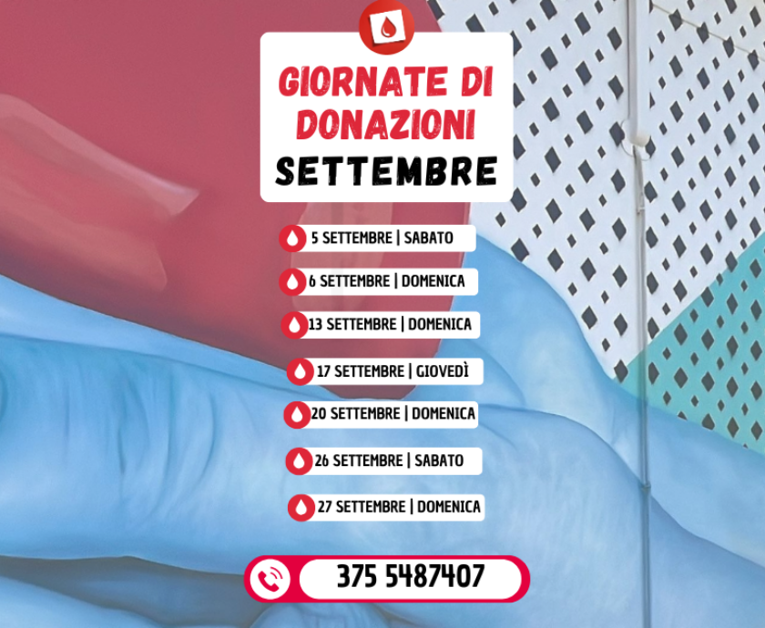 donazioni sangue settembre Avis Angri